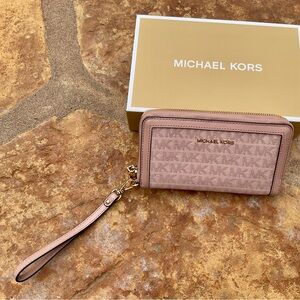 Michael Kors Blush Wristlet Wallet